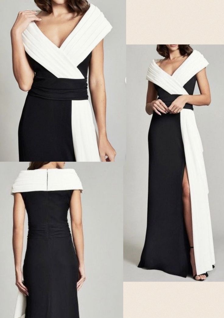 black and white gowns