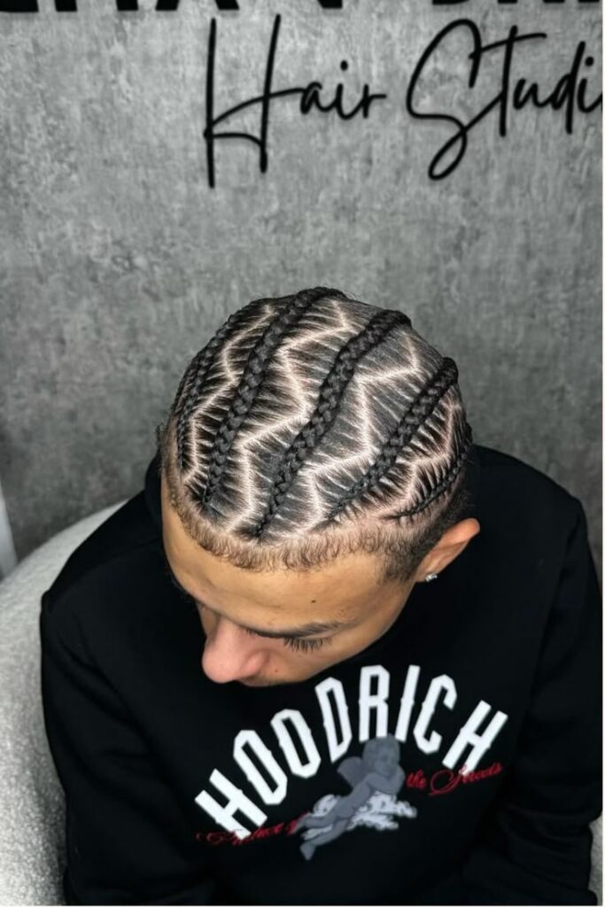 cornrow styles for black men