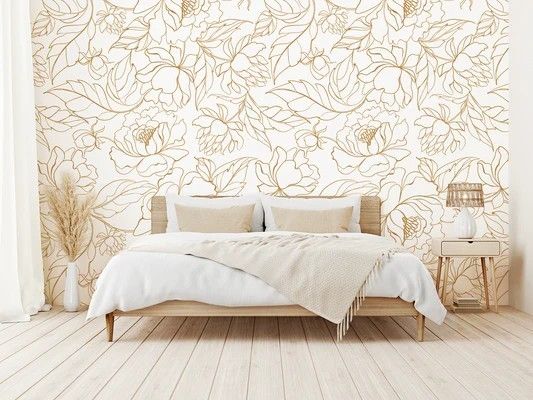 Self-adhesive boho wallpaper