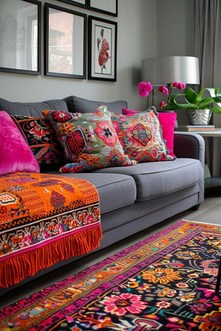 Boho decor living room