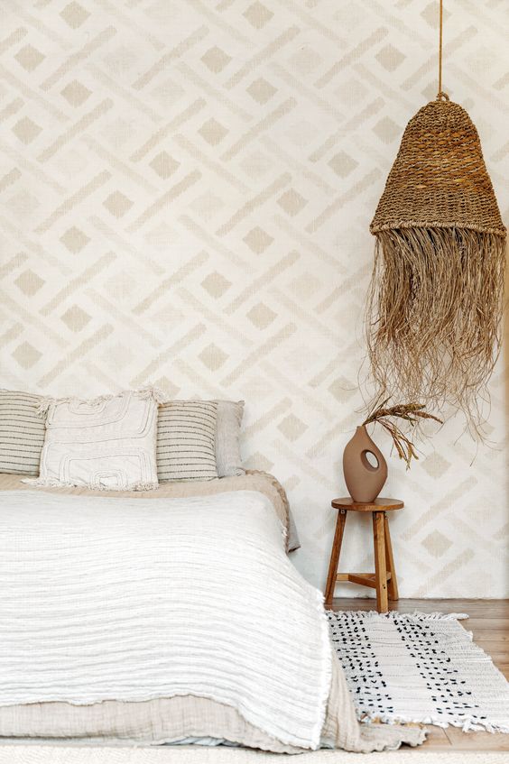 Modern boho wallpaper