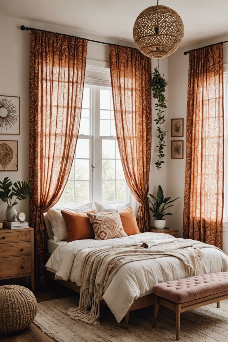 Boho wallpaper bedroom ideas