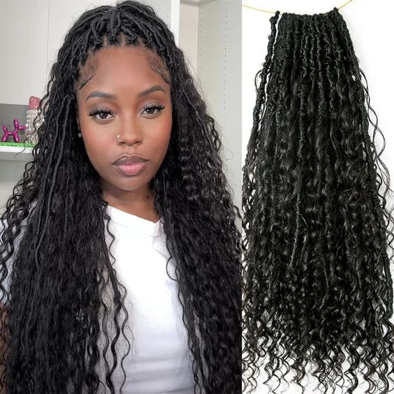 boho locs with human hair