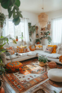 Boho living room furniture