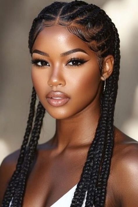 Female Cornrow Styles With Natural Hair