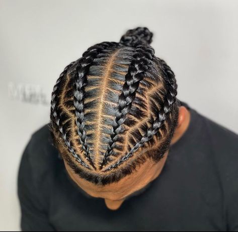 Simple Cornrows for Black Men