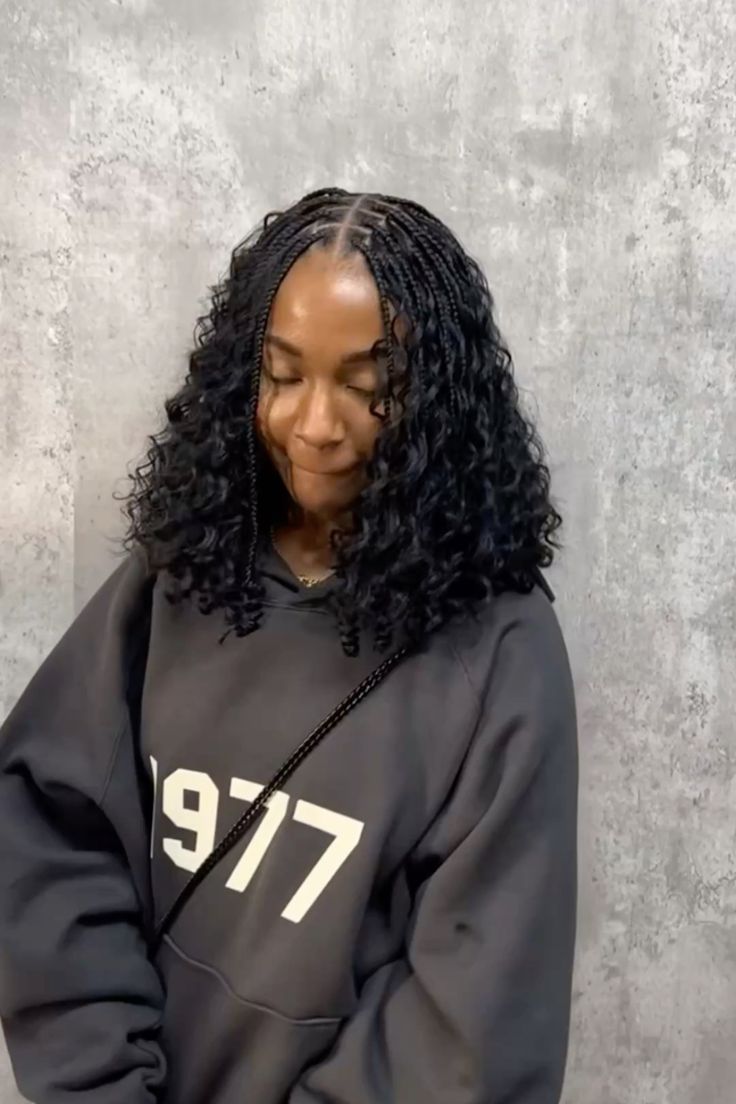 short boho braids for natural hair