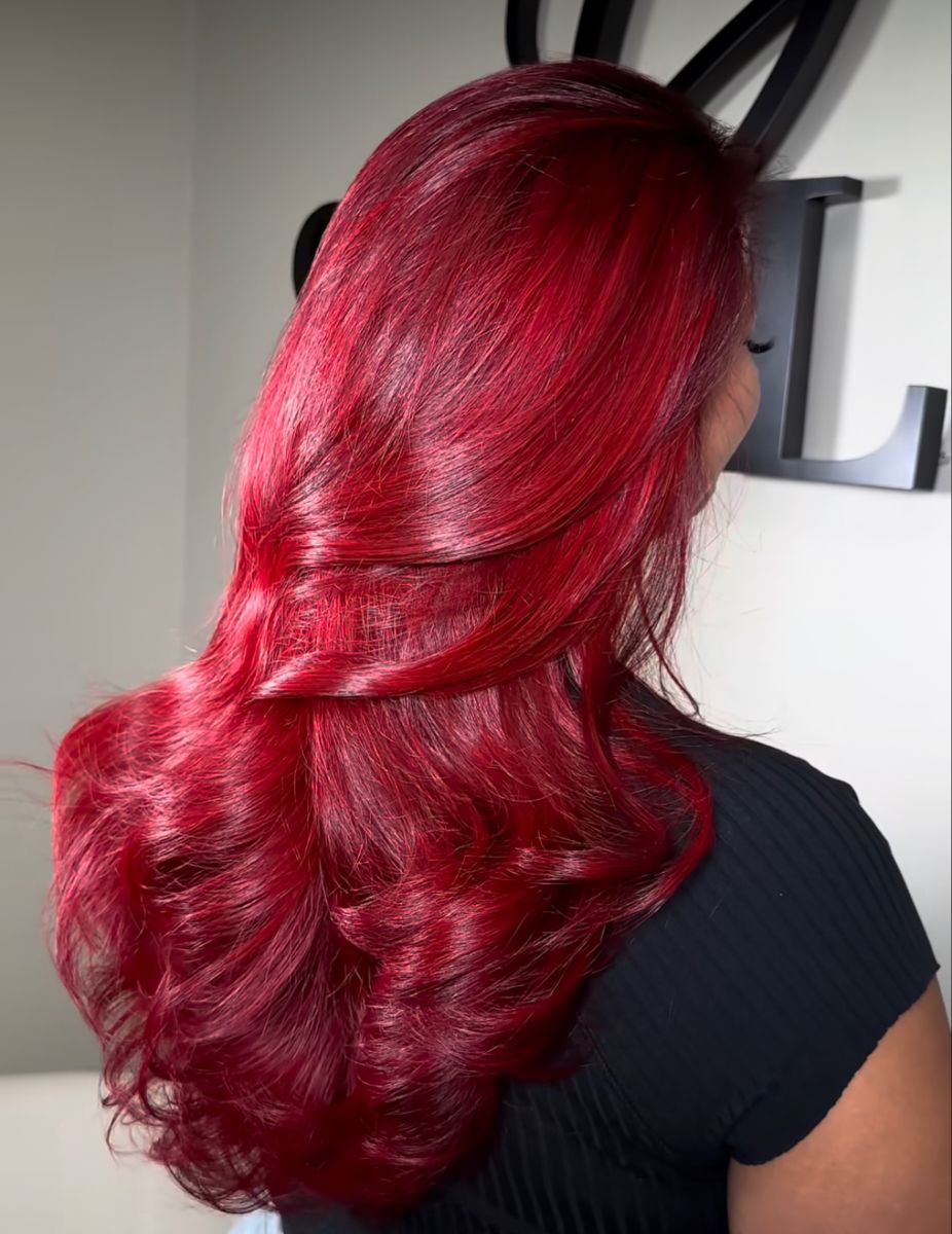 bold red hair
