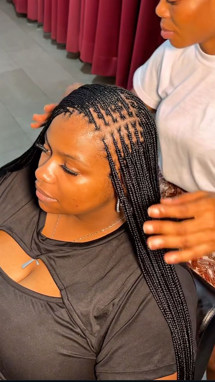 tiny box braids